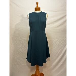 H&M Turquoise High Low Fit & Flare Dress (Size 10)